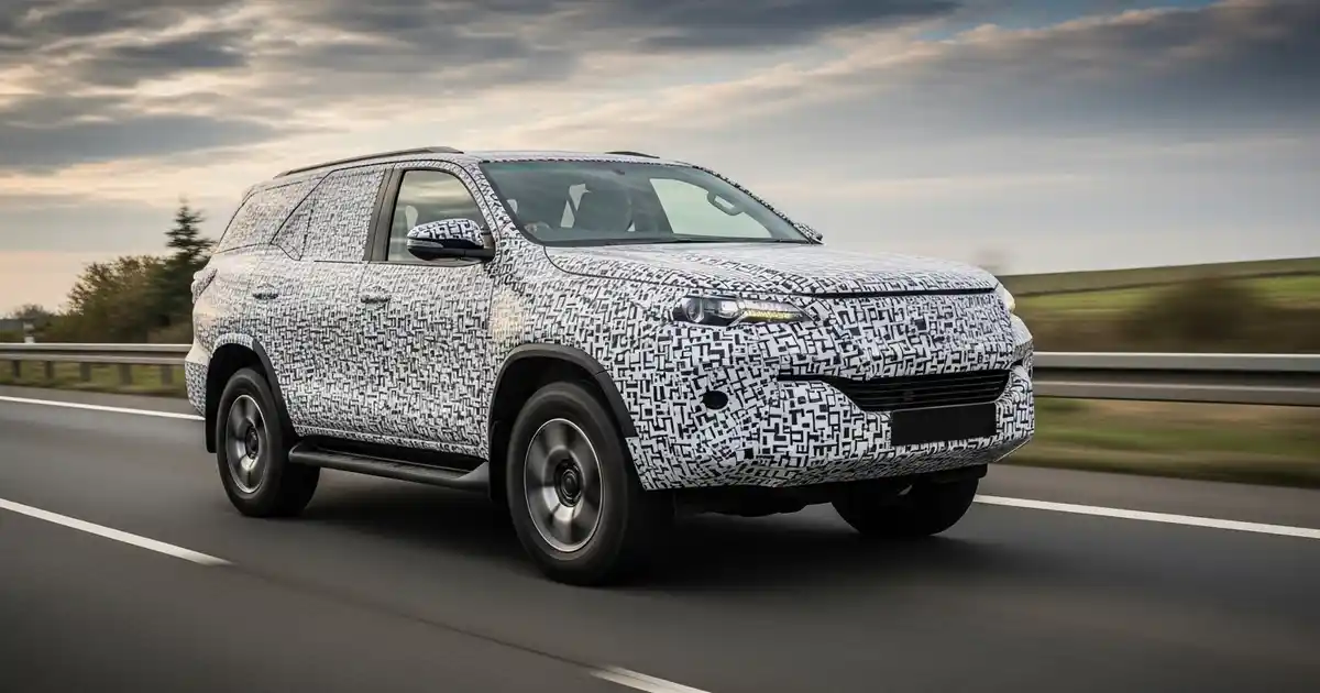 2026 Toyota Fortuner test mule spotted in Thailand