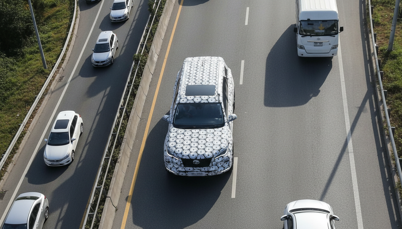 2026 Toyota Fortuner test mule spotted in Thailand